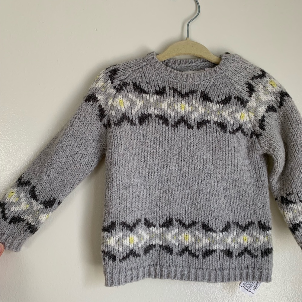 Zara Baby Jacquard knit sweater 9/12m